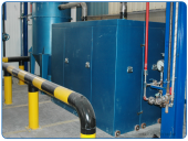 Acoustic chamber for compressor